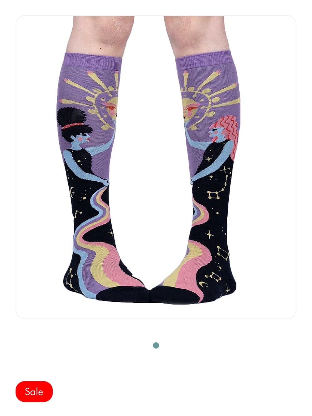NWT Sock It To Me “Cosmic Connection”  Knee High Socks Shoe Size 5-10